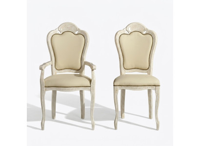 Krzesło z Podłokietnik Krzesło do jadalni Drewno Nowa jadalnia Krzesła Design Fotel Baroque