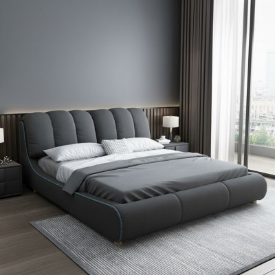 Design Drewno Nowoczesne Łóżko 180x200 Sypialnia Małżeństwo Luksusowe łóżko hotelowe