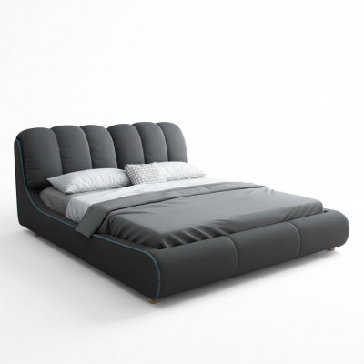 Design Drewno Nowoczesne Łóżko 180x200 Sypialnia Małżeństwo Luksusowe łóżko hotelowe