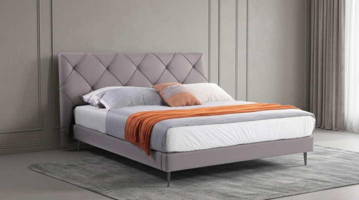 Łóżko 180x200cm łóżko Skóra Modern Sypialnia Meble Podkładka Design