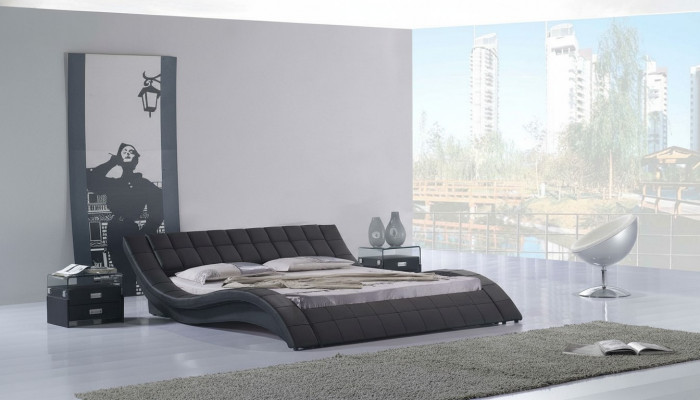 Double Hotel bed Marriage Sleep Pokój Skóra Łóżko Podkładka Design Luxury