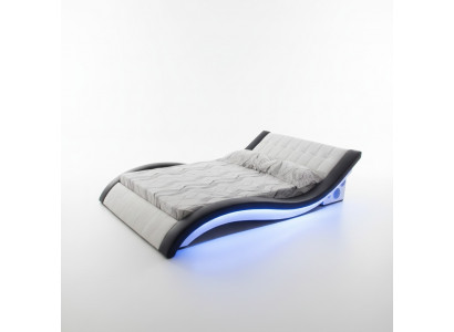 Luksusowe łóżko Design łóżko Digital USB Sypialnia Meble Skóra Double