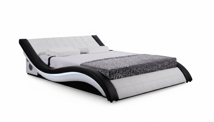 Łóżko Design Digital USB bed Luxury Sypialnia Meble Skóra Double