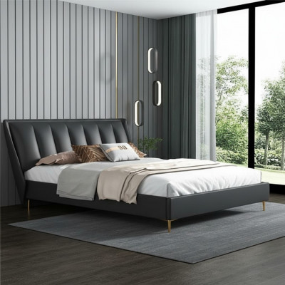 łóżko Włókienniczy Hotel Luxury Podkładka Siedziba Materiał Włochy Designer Łóżko Sypialnia