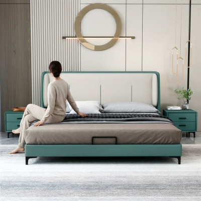 łóżko Włókiennicze Hotel Luxury Podkładka Materiał Siedziba Włochy Designer Łóżko Sypialnia