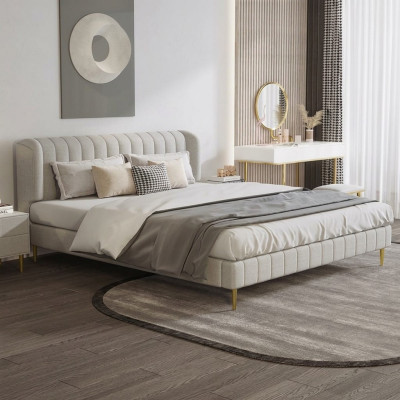 łóżko dwuosobowe Pokój luksusowy Chesterfield designerskie Łóżko Skóra Hotel
