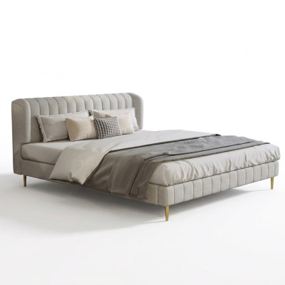 łóżko dwuosobowe Pokój luksusowy Chesterfield designerskie Łóżko Skóra Hotel