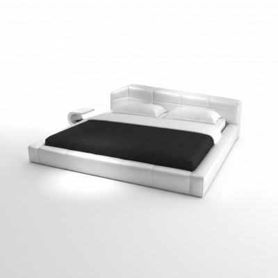 Nowoczesny hotelowy stelaż do spania Pokój luksusowy Skóra design Łóżko podwójne
