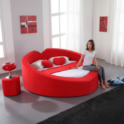 Designerskie łóżko w kształcie serca miesiąc miodowy Łóżko luksusowa rama łóżka Łóżko burdel