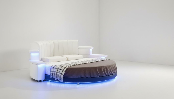 Okrągłe Łóżko Meble Modern Luxury rama łóżka 200x200 Okrągłe