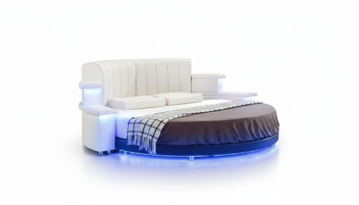 Okrągłe Łóżko Meble Modern Luxury rama łóżka 200x200 Okrągłe
