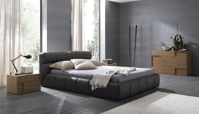 łóżko Sleep Pokój Skóra 180x200cm Nowe Łóżko Podkładka Design Luxury