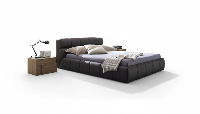 łóżko Sleep Pokój Skóra 180x200cm Nowe Łóżko Podkładka Design Luxury