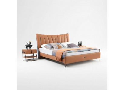 Podwójne łóżko podwójne łóżko designerskie NOWOŚĆ 180x200cm Designerskie łóżko tapicerowane