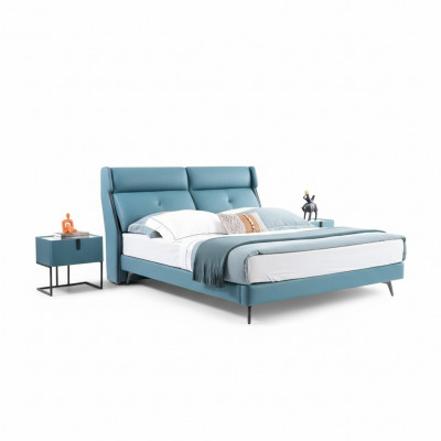 łóżko Double Hotel Sleep Pokój Drewno Nowe 180x200cm Łóżko Podkładka Design