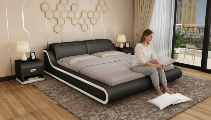 Sypialnia Design 180x200 Nowe Meble Luksusowe Nowoczesne łóżko Podkładka