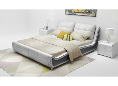 Łóżko Podkładka Design Deco Luxury Double Hotel łóżko małżeńskie Sleep Pokój Skóra