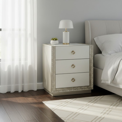 Konsole Boczne Konsole Nocne Szafki nocne Design Drewno Wysoki Połysk Stolik nocny Nowość