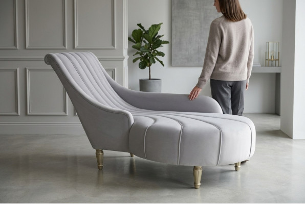 Szezlong sofa w stylu Antyk kanapa leżaki szezlong Włókienniczy Modern 2080 Meble