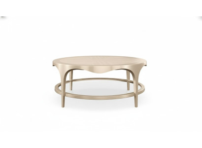 Salon Meble Tabela stolik kawowy Design Meble luksusowe Drewno stoły Owalne Okrągłe