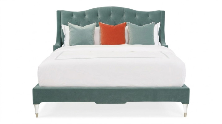 łóżko Chesterfield Sleep Pokój Skóra Łóżko Podkładka Design Luxury Double Hotel
