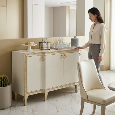 Komody Luxury Szafki Side Low Board Edel Drewno Design konsola Szafa Kredens