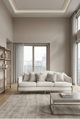 Design Sofa 3 miejsce do siedzenia Salon Materiałowa Kanapa Podkładka Sofy Nowe Szare Meble Włókiennicze