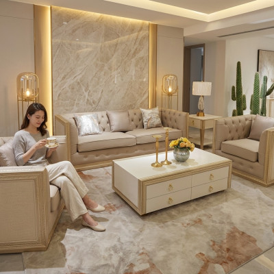 Ustawić 3+1 miejsce siedzące Siedziba Podkładka Sofy Kanapy Obcios New Design Couch Sofa