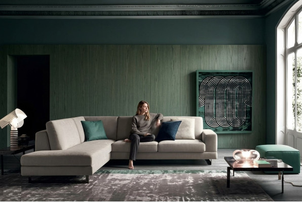 Sofy Włoskie Narożnik Sofa Sofa Kanapy Ustawić Meble Materiał alfitalia