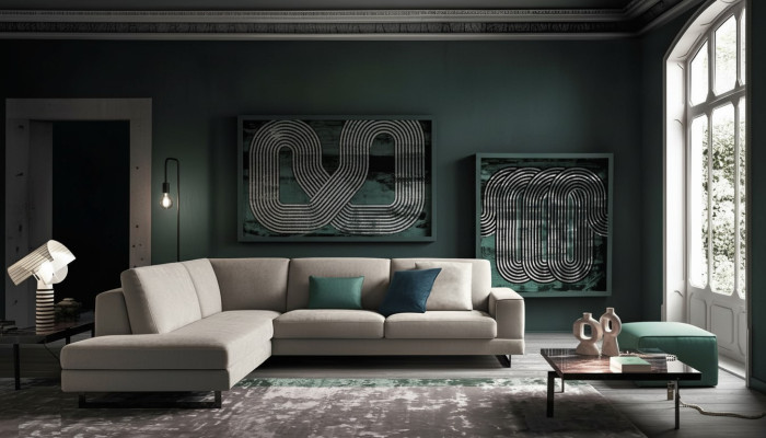Sofy Włoskie Narożnik Sofa Sofa Kanapy Ustawić Meble Materiał alfitalia