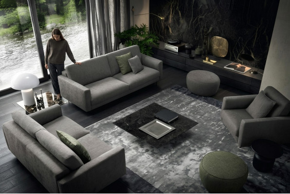 Zestaw wypoczynkowy 331 miejsce do siedzenia Modern Drewno ekskluzywny design Meble Fotel Zestaw sofowy