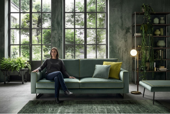 Włoski Sofa Design Luksusowa Podkładka Couch Nowoczesna Sofa 3 miejsce siedzące alfitalia Nowość