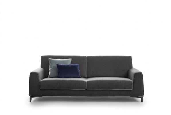 Design Szara Sofa 3 miejsce do siedzenia Nowoczesna Materiałowa Sofa Podkładka Sofy Luksusowe alfitalia