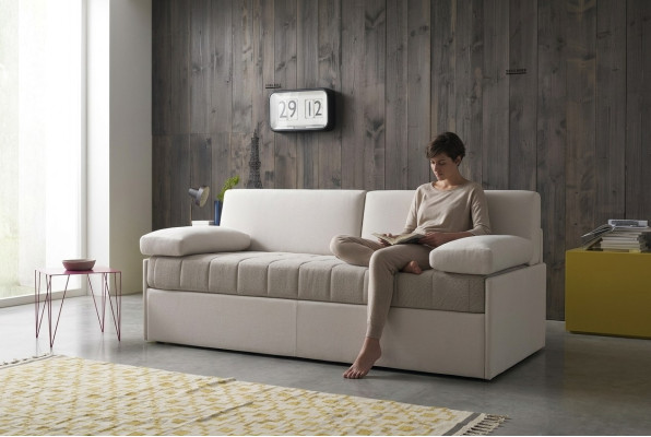 Design Luxury Couch Sofa Włókienniczy Sofy Beżowy 3 miejsce siedzenia alfitalia Meble tapicerowane Sofy