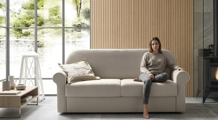 Włoskie Meble Sofy Kanapy Materiał Sofa Couch Design Sofa rozkładana alfitalia