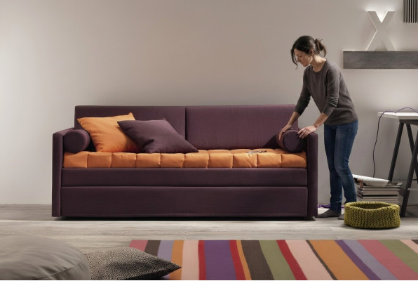 Sofa Łóżko na poddaszu Kanapa Podwójne łóżko piętrowe Sofy Sofy Wielofunkcyjna Kanapa Trzyosobowa
