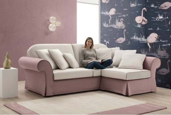 Narożnikowa kanapa Podkładka Sofa w kształcie litery L Nowoczesne meble do salonu Luksusowy materiał Nowy alfitalia