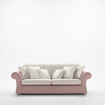 Klasyczne Meble tapicerowane Sofy Design Luksusowa Kanapa Sofa Włókienniczy Sofy Różowe 3 miejsce do siedzenia