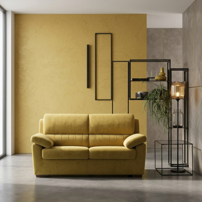 Nowoczesna Sofa Włochy 2-osobowa Włókienniczy Drewniana Rama Salonowa Sofa Alfitalia