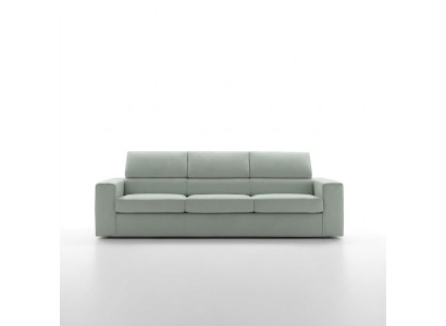Sofa Modern Luxury Design 3 miejsce do siedzenia Meble Podkładka Light Green Włókienniczy Drewno alfitalia
