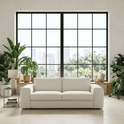 Pokój dzienny Meble tapicerowane Sofy Materiał Drewno Luksusowa alfitalia Design Sofa 3 miejsce do siedzenia