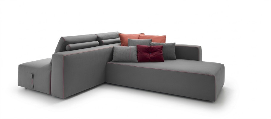 Sofa L-Shape Włókienniczy Kanapa Narożnik tapicerowana Siedziba sofa salonowa nowoczesna alfitalia