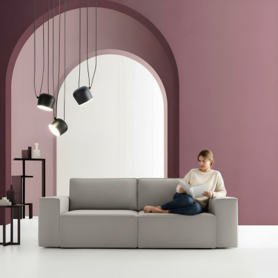 Sofa Podkładka Sofy Kanapy 3er Włókienniczy Sofa rozkładana Łóżko alfitalia 3 miejsce siedzące Kanapa