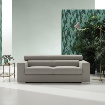 Sofa 3 miejsce do siedzenia Sofa Modern Luxury Podkładka Siedziba Sofa Włókienniczy Grey Material alfitalia