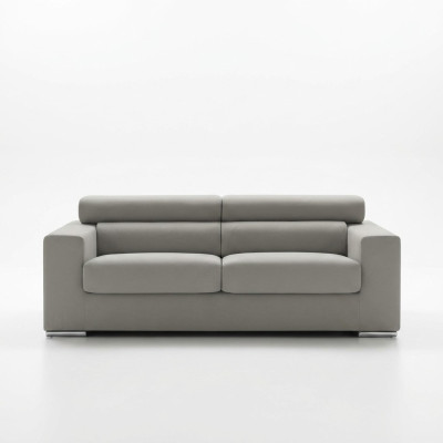 Sofa 3 miejsce do siedzenia Sofa Modern Luxury Podkładka Siedziba Sofa Włókienniczy Grey Material alfitalia