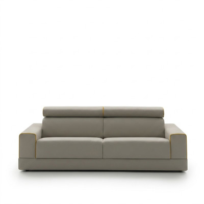 Design Szara Sofa 3 miejsce siedzące Pokój dzienny Materiał Kanapa Sofa Podkładka Sofy alfitalia