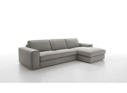 Materiałowa kanapa w kształcie litery L Żywy krajobraz Narożnikowa kanapa Sofa Modern Design Focus alfitalia