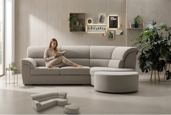 Ustawić Sofę Sofa Narożnik Sofy Włoskie Kanapy Meble Materiał alfitalia