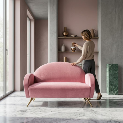Projekt biura biuro kancelaria prawna ławki kanapy sofa 2 miejsce do siedzenia kanapa podkładka sofa z tkaniny