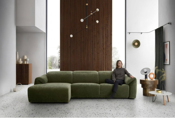 Sofy Sofa tekstylna Sofa Żywy krajobraz Sofa Siedziba Esk Narożnikowa kanapa L-shape Włochy Nowa